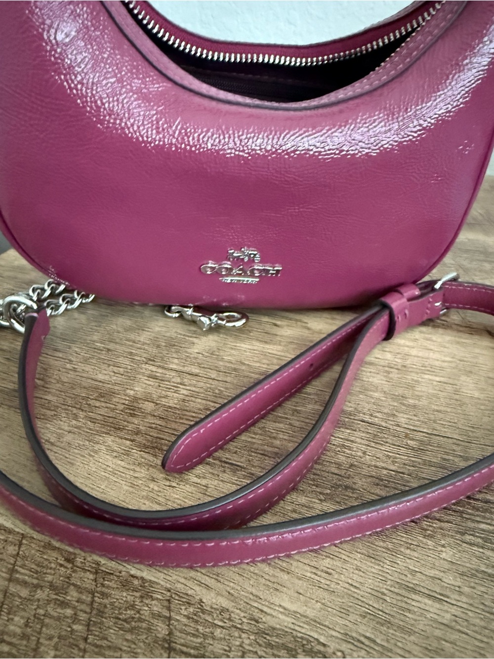 Coach Mini Carmen Patent Leather Shoulder Bag - Picture 3 of 4
